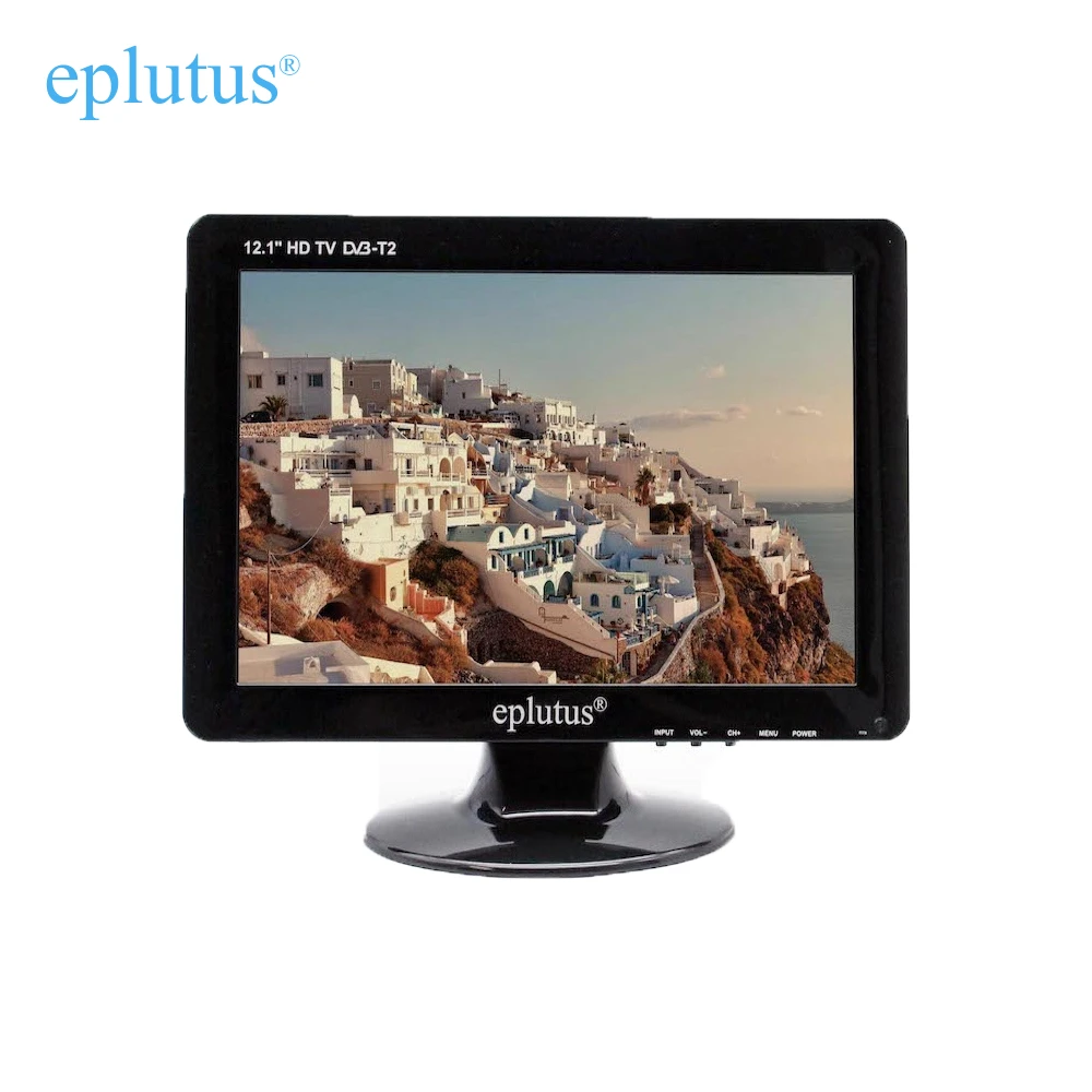  Portable TV for car DVB-T2 Digital tuner Analog mini small auto television Eplutus EP 122T 12.1 inc