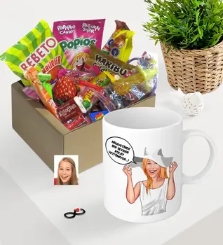

Personalized Women 'S Easy Grow Caricature Of Nostalgic Lezzetler Mug Seti-6 Memories Name Lettering Souvenir Gift Picture funny