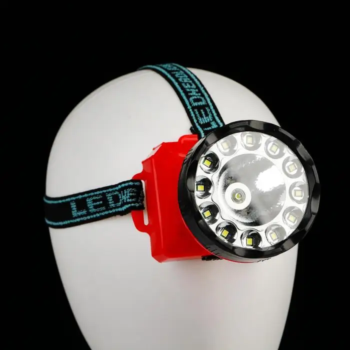 Фонарь налобный 3 Вт 1+12 led АА 2 режима 7.2 х 9 8 см |