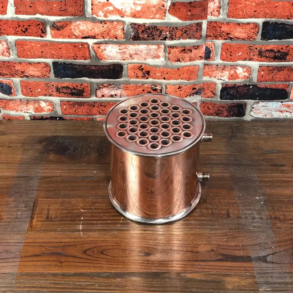 8" Copper Condenser, Dephlegmator, Reflux, Distiller Condenser. 200mm