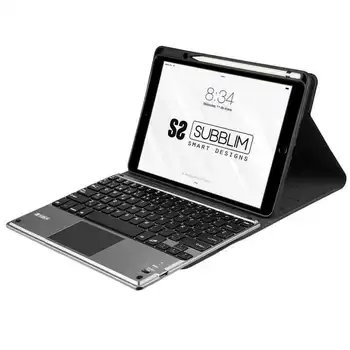 

Case with keyboard subblim keytab pro bluetooth touchpad black-for ipad 10.2 '/25.9cm-battery 420mah-space for apple