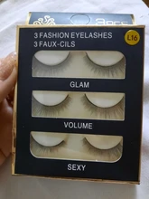 Pestañas postizas efecto 3D, extensión de pestañas de pelo largo de visón, efecto de belleza natural de 3 pares, N.º X11