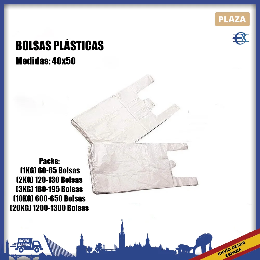 Евроксанти®Пластиковые пакеты | Упаковка 60-2000 шт. Пакеты 40x50 Многоразовые и