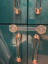 Bloqueo de seguridad para niños cerradura de seguridad para cajón para bebé niño Anti-Apertura de la puerta del gabinete refrigerador hebilla bebé Anti-pizca hebilla de seguridad