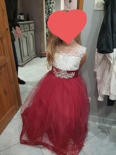 Niña en rojo de encaje bordado Navidad vestido de fiesta de cumpleaños boda Vestido Formal vestidos infantiles para niñas adolescentes ropa 6 14 años