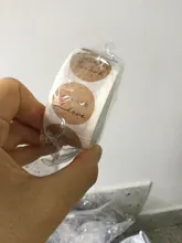 Pegatinas de papel Kraft Natural hechas a mano para embalaje, sello de Gracias pegatina, papelería, 500 Uds.