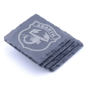 

ABARTH posavasos Badge Slate Coasters Engraved Gift Set BUY 3 GET 1 free