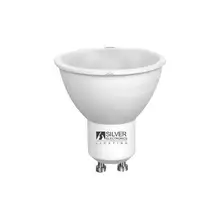 Светодиодный дихроический Серебряный электронный эко GU10 Теплый светильник