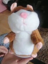 Muñeco de peluche de hámster parlante con sonido de Animal, muñeco de peluche con sonido de Animal para caminar, grabar y repetir, juguetes educativos que cambian de voz