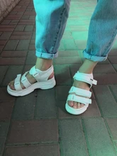 TUINANLE-Sandalias de gladiador con plataforma para Mujer, zapatos de verano a la moda, gruesas, para playa, de tela vaquera, cómodas, 2021