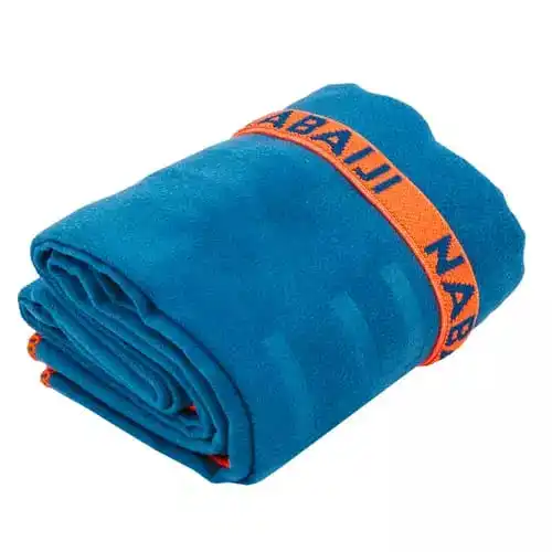 Decathlon Serviette De Plage Rayee En Microfibre Portable Taille Xl 110x175 Cm Bleu Orange Rose Plage Sable Aliexpress