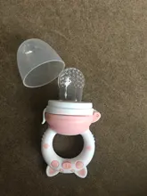 Chupete de silicona con dibujos de cerdo para bebé, de 3 tamaños mordedor de frutas y verduras, 1 unidad