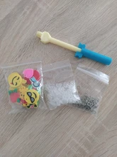 Herramientas de goma para manualidades, juego de regalo para niña, colgante de ganchillo, hebillas, ganchos, herramientas para tejer, pulsera con cordones