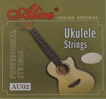 

Au02 set of strings for ukulele, black nylon [20] Alice