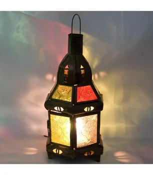 

Farol Candle Crystal - Hexagonal - Multicolor - 22 cm