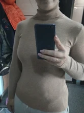 Slim Sweater Pullovers Soft-Shirt Turtleneck Black Jumpers Long-Sleeve Autumn Korean