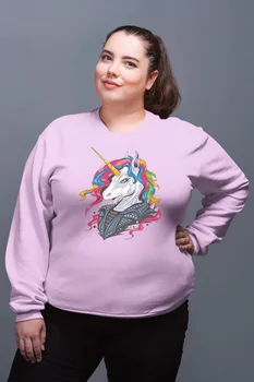 

Angemiel Wear Cool Unicorn Pink Women Sweatshirts
