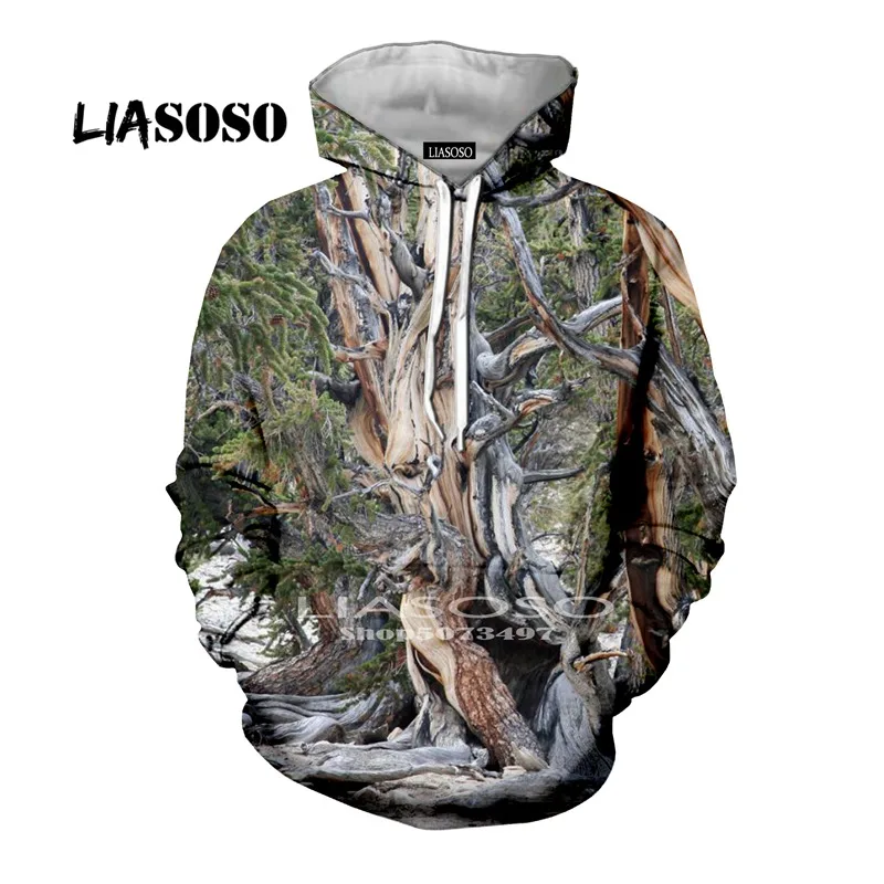6 LIASOSO, модные толстовки, шапка, пальто, животное, аниме, толстовка, 3D принт, для мужчин, дерево, новинка, wo, для мужчин, забавные, зеленые и серые, охота, хип-хоп толстовки - Цвет: 6
