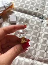Wardrobe Handles Hardware Drawer Pull Cupboard Glass-Knobs Cabinet-Door Crystal Diamond-Shape