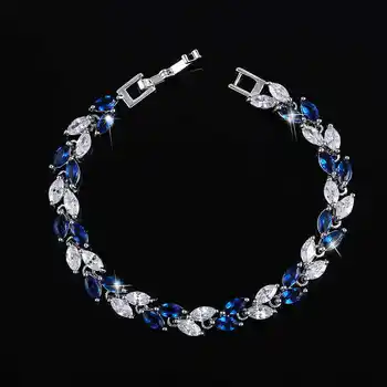 

Браслет элегантный BR 73 WT-BLU бело-синий цвет