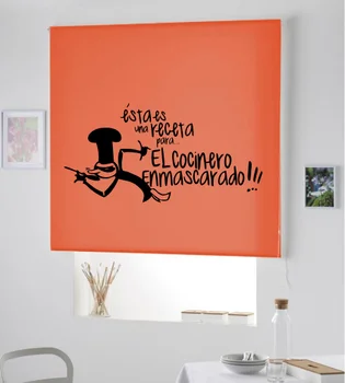 

Blind Iroa roll for kitchen/Cook masked! ROLLER BLINDS TRANSLUCENT! (ORANGE 100X175)