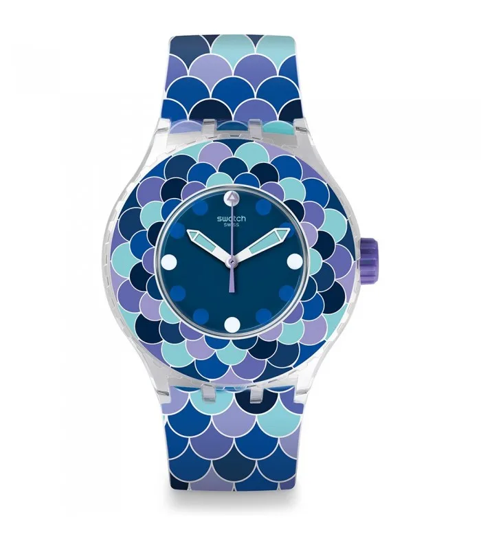 Часы swatch ORIGINALS SCUBA LIBRE 44 мм PEDRINHA AZUL SUUK110