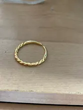 LouLeur Plata de Ley 925 auténtica cola anillo minimalista mujer pequeño giro anillos para las mujeres de moda bien bisutería regalos de cumpleaños