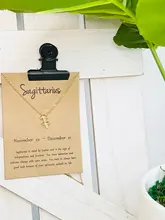 12 collares con signo del zodiaco para mujer, colgante de constelaciones, cadenas de oro, Gargantilla, joyería de moda