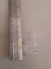 Chupete transparente para bebé, Material seguro y no tóxico, Gel de silicona, aproximadamente 6,8*4cm, molares de destete, juguete, 1 ud.