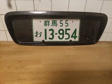 Placa de matrícula de aluminio JDM para motocicleta, placa de matrícula japonesa para bicicleta de carreras