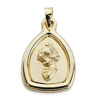 

Medal 18k gold Virgin Nina 24mm. Plain edge [7104]