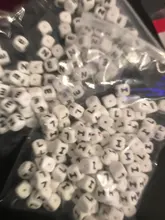 Unids/bolsa Cadena de chupete de silicona, Cuentas, cuenta de letras de alfabeto, bricolaje, 12mm, Cubo de silicona, cuentas para morder, DIY, nombre en el Clip del chupete, 100