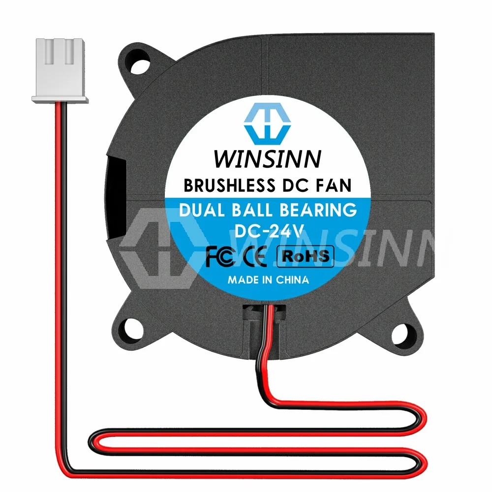 Fan Winsinn Dc 40mm 24v 4028 Rolução De Esferas Dupla Sem Es | Frete grátis
