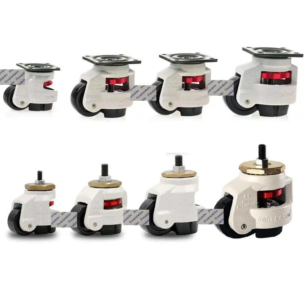1Piece Leveling Caster Castor Retractable Feet Pad Industrial Machine Equipment Swivel Thread Bolt Flat Plate Mounting | Обустройство