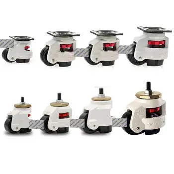 

1Piece Leveling Caster Castor Retractable Feet Pad Industrial Machine Equipment Swivel Caster Thread Bolt Flat Plate Mounting