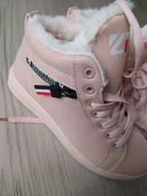 Winter Boots Sneakers Short-Shoes Ladies Flats Lace-Up Ankle Keep-Warm