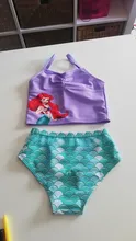 Conjunto de Bikini de princesa Tankini para niños, bañador bonito de sirena, 2 uds., gran oferta