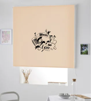

Blind Iroa rolling youth/Skull Music! ROLLER BLINDS TRANSLUCENT! (BEIGE 100X175)