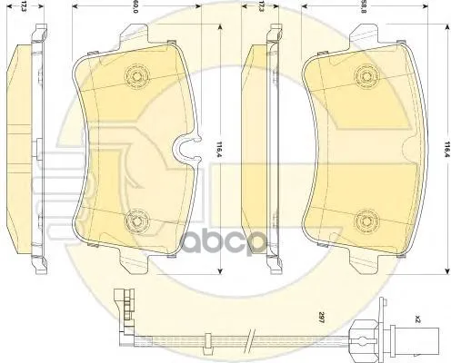 Колодки Тормозные Audi A8 3.0-6.3 09- Задние Girling 6118661 Girling арт. 6118661