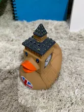 Juguetes de baño para bebés, pato de goma con sonido de pato amarillo, flotante al agua, ducha