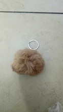 Jewelry Keychain Key-Ring-Pendant Pom-Pom Fur Artificial-Rabbit-Fur-Ball Christmas-Gift