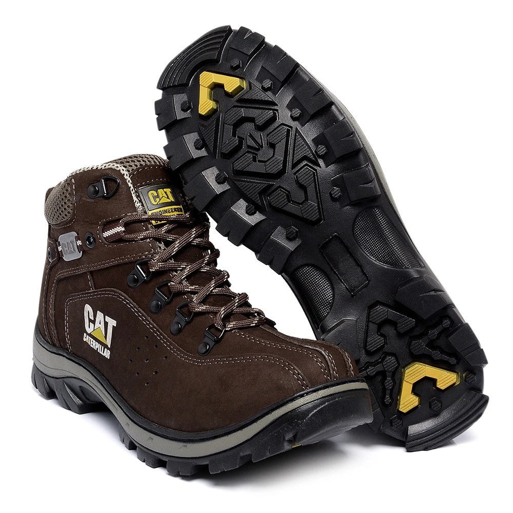 Bota Caterpillar Masculino De Couro Legitimo Nobuck (720) - Devita Store