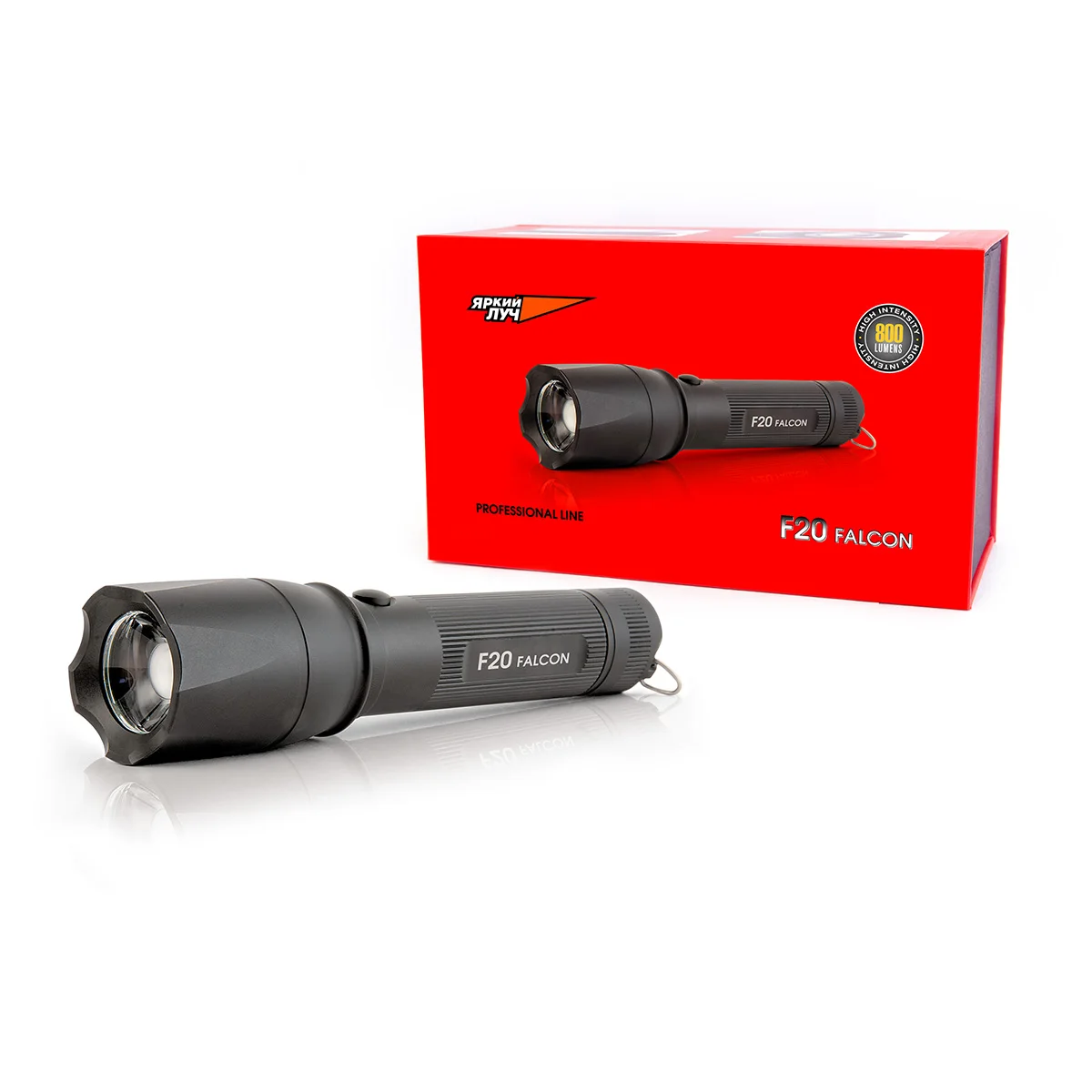 Фонарь ЯРКИЙ ЛУЧ F20 Falcon CREE XP-L HI
