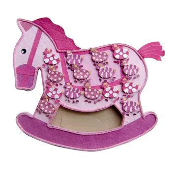 

Displayer horse Pink + 15 boxes zebras Rose-Details and gifts for weddings, Original and Holy Communion christening suits for Guests