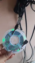 Strip-Light Tv-Background-Lighting Key-Control Desk-Screen Usb-Cable Flexible-Lamp LED