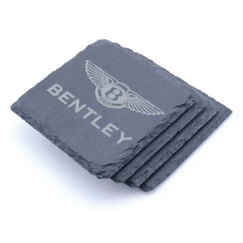 

BENTLEY glass Coasters Badge Slate Coasters Engraved Gift Set BUY 3 GET 1 free