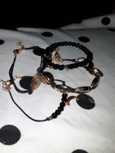 Conjunto de pulsera de Luna y concha para mujer, colgante de corazón con mapa, cuentas de cristal, pulsera tipo cadena, regalo de joyería bohemio