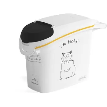 

CURVER food Container The Diner is served-6 kg - 15 L-black and White-For cats