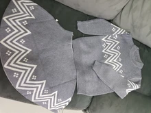 Bear Leader-vestido de invierno para niñas, ropa de manga larga con patrón geométrico, abrigo superior + vestido de tutú, suéter de punto, 2 uds., 2021