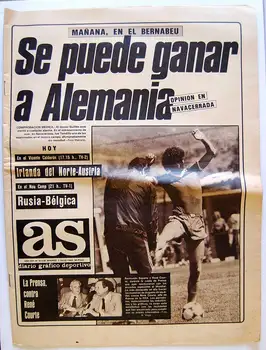 

Daily AS. N ° 4538. 1 July 1982. You can win to Germany